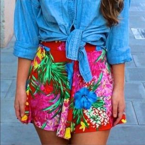 Show Me Your Mumu - Red Tropical Carlos Swing shorts